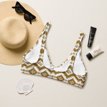 Load image into Gallery viewer, Yeehaw Brown Aztec Bikini Top
