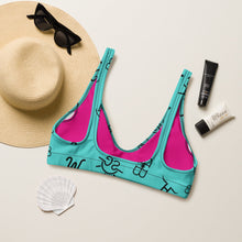 Load image into Gallery viewer, Ready to Ship Yeehaw Turquoise Brands Bikini Top Size Small