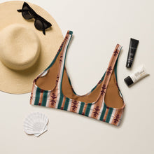 Load image into Gallery viewer, Yeehaw Cocoa Aztec Bikini Top