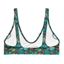 Load image into Gallery viewer, Yeehaw All Turquoise Bikini Top