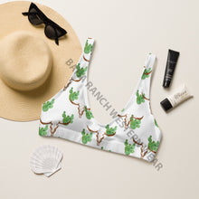 Load image into Gallery viewer, Yeehaw Cactus Bullhead Bikini Top