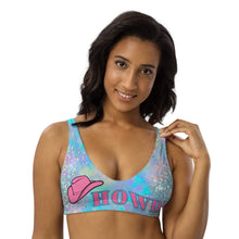 Load image into Gallery viewer, Yeehaw Howdy Opal Glitter Bikini Top