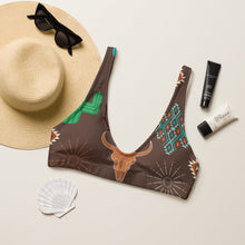 Load image into Gallery viewer, Yeehaw Bullhead Cactus Bikini Top