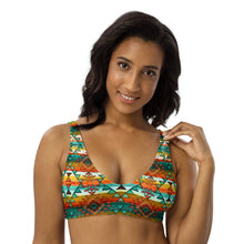 Load image into Gallery viewer, Yeehaw Mustard Aztec Bikini Top