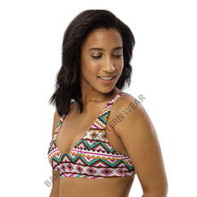 Load image into Gallery viewer, Yeehaw Multi Aztec Bikini Top