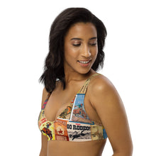 Load image into Gallery viewer, Yeehaw Vintage Rodeo Poster Bikini Top