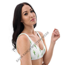 Load image into Gallery viewer, Yeehaw Cactus Bikini Top
