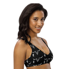 Load image into Gallery viewer, Yeehaw White Bullhead Cactus Bikini Top