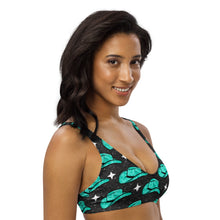 Load image into Gallery viewer, Yeehaw Turquoise Hat Bikini Top
