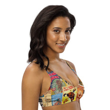 Load image into Gallery viewer, Yeehaw Vintage Rodeo Poster Bikini Top