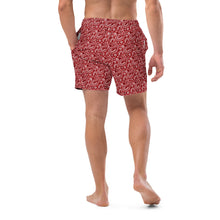 Load image into Gallery viewer, Yeehaw Red Bandana Men's Swim Trunks