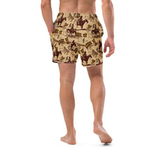 Load image into Gallery viewer, Yeehaw Vintage Western Men's Swim Trunks