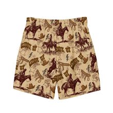 Load image into Gallery viewer, Yeehaw Vintage Western Men's Swim Trunks