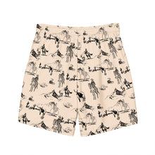 Load image into Gallery viewer, Yeehaw Cowboy Ranch Men's Swim Trunks