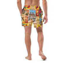 Load image into Gallery viewer, Yeehaw Rodeo Poster Men's Swim Trunks