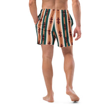 Load image into Gallery viewer, Yeehaw Cocoa Aztec Men's Swim Trunks