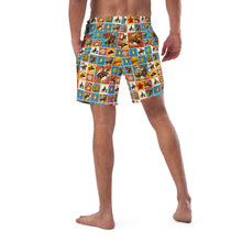 Load image into Gallery viewer, Baha Ranch Yeehaw Comic Corral Rodeo Swim Trunks