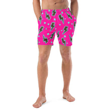 Load image into Gallery viewer, Yeehaw Leopard Lightning Men's Swim Trunks