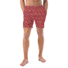 Load image into Gallery viewer, Yeehaw Red Bandana Men's Swim Trunks