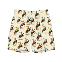 Load image into Gallery viewer, Yeehaw Vintage Rodeo Men's Swim Trunks