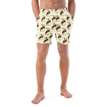 Load image into Gallery viewer, Yeehaw Vintage Rodeo Men's Swim Trunks