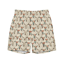 Load image into Gallery viewer, Baha Ranch Bullhead Skull Swim Trunks