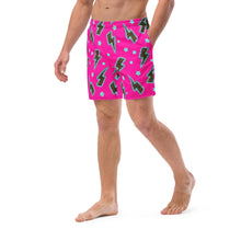 Load image into Gallery viewer, Yeehaw Leopard Lightning Men's Swim Trunks