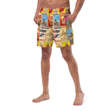 Load image into Gallery viewer, Yeehaw Rodeo Poster Men's Swim Trunks