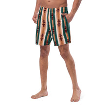 Load image into Gallery viewer, Yeehaw Cocoa Aztec Men's Swim Trunks