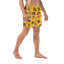 Load image into Gallery viewer, YEEHAW Vintage Cowboy Collage Western Swim Trunks Shorts