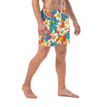 Load image into Gallery viewer, Yeehaw Flower Child Retro Men's Swim Trunks