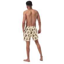 Load image into Gallery viewer, Yeehaw Vintage Cowgirl Men's Swim Trunks
