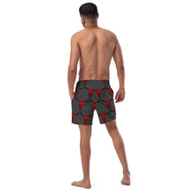 Load image into Gallery viewer, Yeehaw Red Bull Skull Men's Swim Trunks