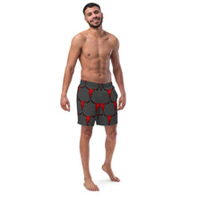 Load image into Gallery viewer, Yeehaw Red Bull Skull Men's Swim Trunks
