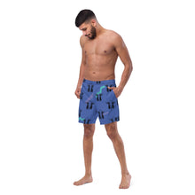 Load image into Gallery viewer, Yeehaw Mullet Cowboy Men's Swim Trunks