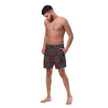 Load image into Gallery viewer, Yeehaw Red Bull Skull Men's Swim Trunks