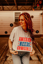 Load image into Gallery viewer, America Needs Cowgirls Graphic Tee