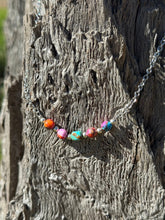 Load image into Gallery viewer, Authentic Turquoise Dahlia Beads Chain Necklace