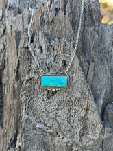 Load image into Gallery viewer, Authentic Western Turquoise Bar Necklace