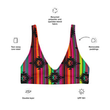 Load image into Gallery viewer, Yeehaw Aztec Serape Bikini Top