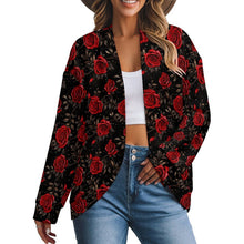 Load image into Gallery viewer, Colores de Mexico Romantic Roses Drop Shoulder Cardigan