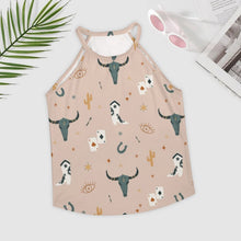 Load image into Gallery viewer, Cow Skull Western Tank Top