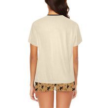 Load image into Gallery viewer, Them Cowboys Women's Western Top and Short Pajama Set