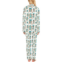 Load image into Gallery viewer, Turquoise Christmas Presents Women's Western Pajamas