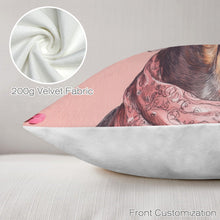 Load image into Gallery viewer, Baha Ranch Cowgirl Dachsund Velvety Soft Throw Pillow Case Made in America
