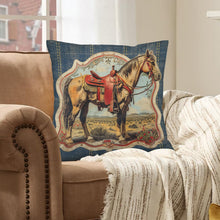 Load image into Gallery viewer, Baha Ranch Vintage Horse Velvety Soft Pillow Case Made in America