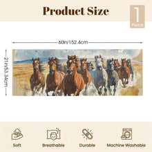 Load image into Gallery viewer, Baha Ranch Running Horses Western Body Pillow Cover Made in America