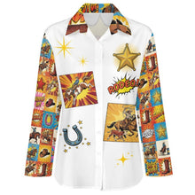 Load image into Gallery viewer, Baha Ranch The Comic Corral Western Rodeo Blouse
