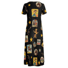 Load image into Gallery viewer, Vintage Cowgirl Collage Western Dress