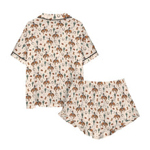 Load image into Gallery viewer, Rodeo Cowboy Western Satin Ruffle Pajama Set